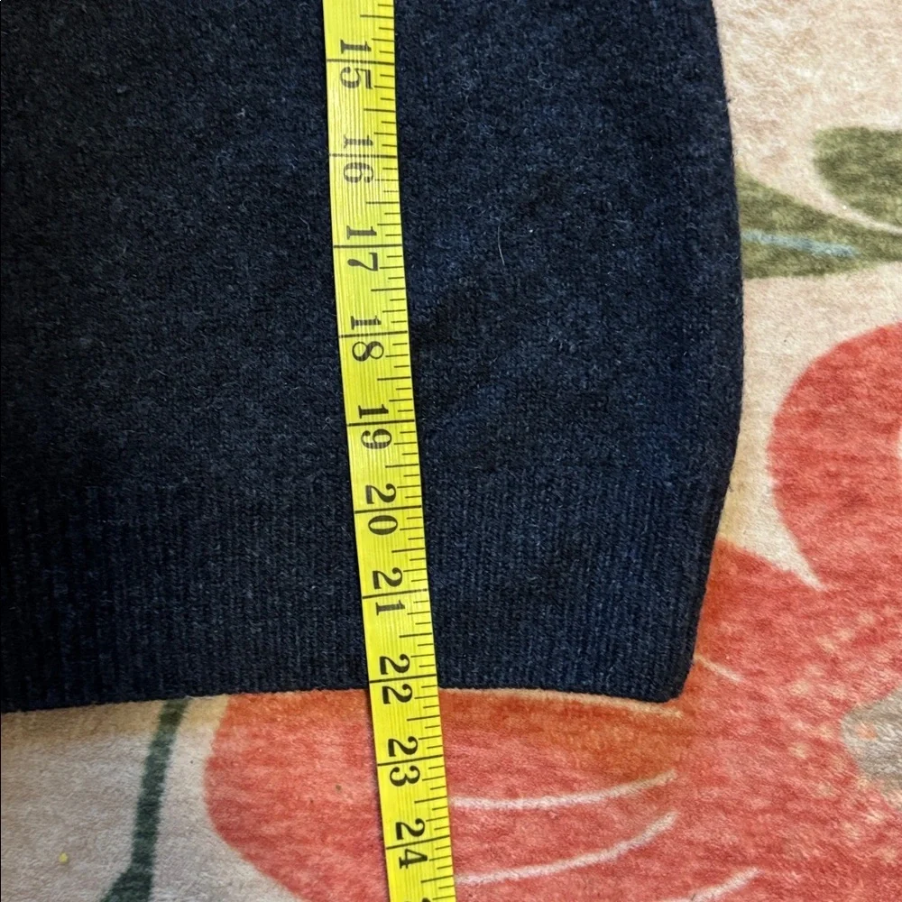 Enzo Mantovani Mens Chunky Henley Sweater Size Large Blue 100% Wool - Picture 7 of 7